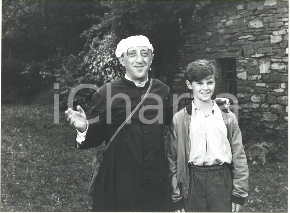 Fotografia d epoca originale 1989 RAI UNO Il prato delle volpi  Carlo DELLE PIANE Michele BUTTARELLI Foto 1