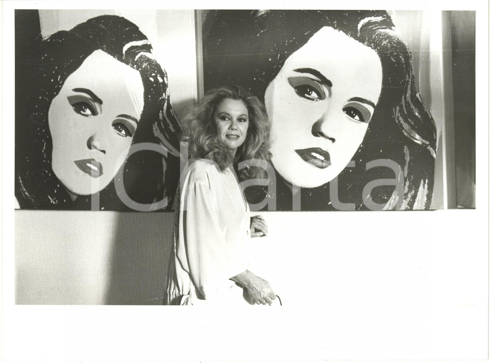 Fotografia d epoca originale 1986 RAI DUE Film Fuori scena  Valeria MORICONI  Ritratto dell attrice Foto 1