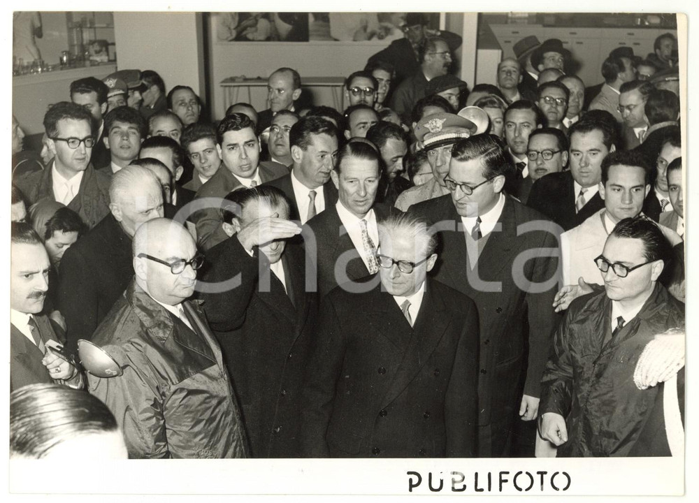 1957 MILANO XXXV Fiera Campionaria - Giovanni GRONCHI all'inaugurazione - Foto