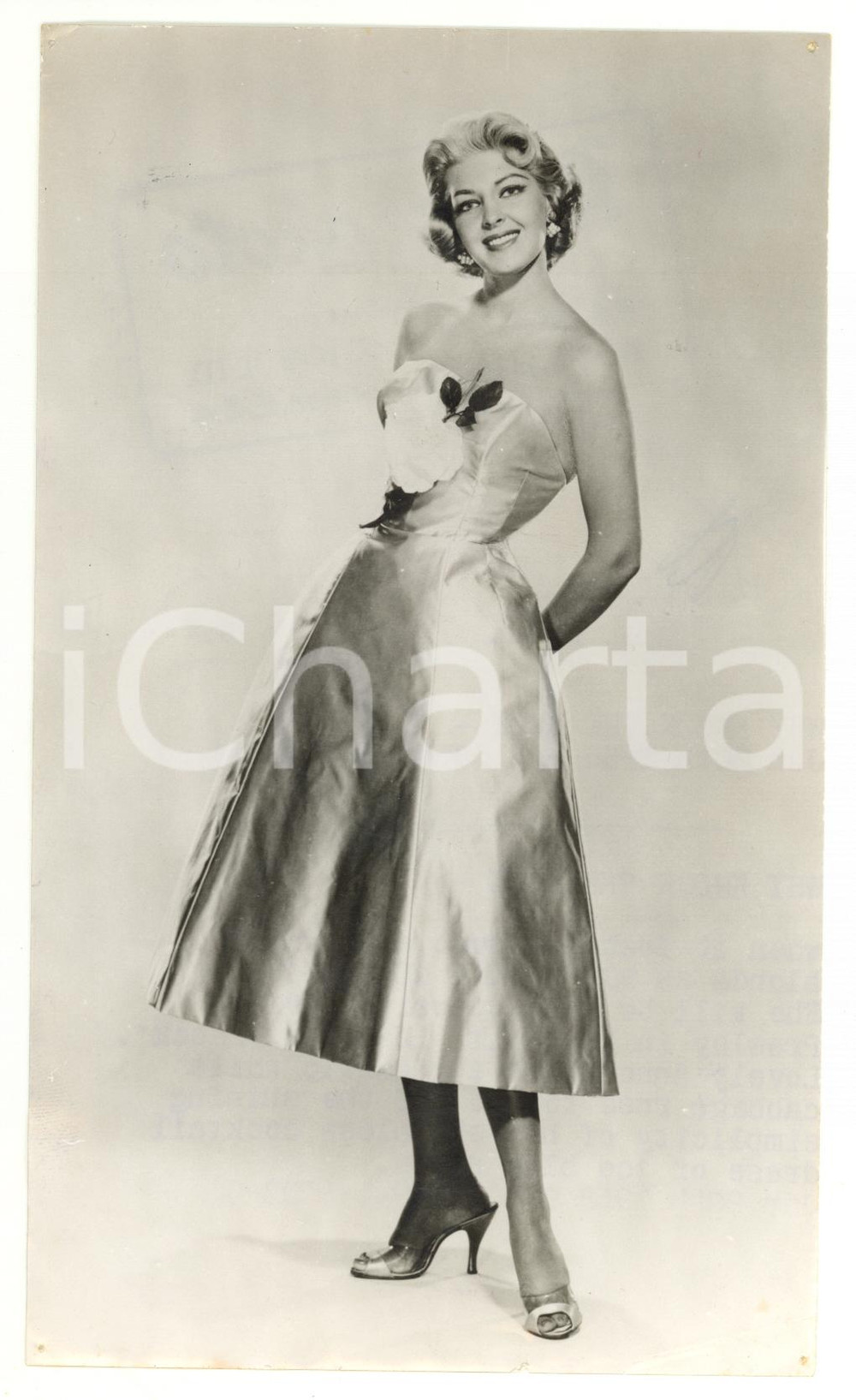 1958 USA - CINEMA Portrait of Anne NEYLAND in cocktail dress *Photo 12x20