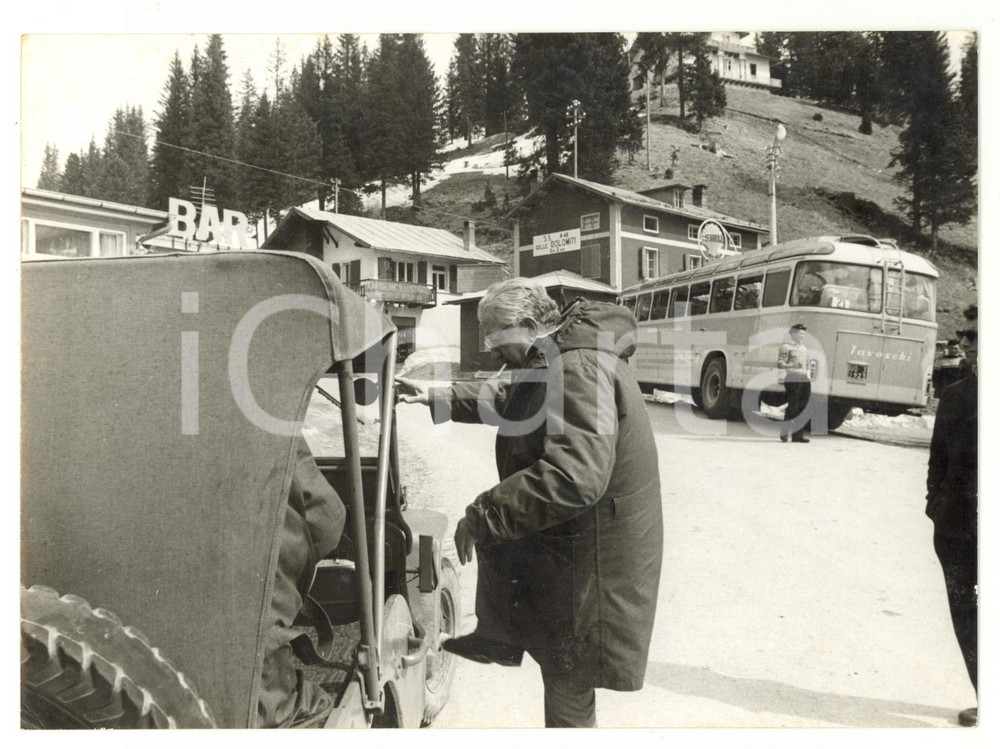 1957 MISURINA Inizio riprese "Addio alle armi" - Il produttore David O. SELZNICK
