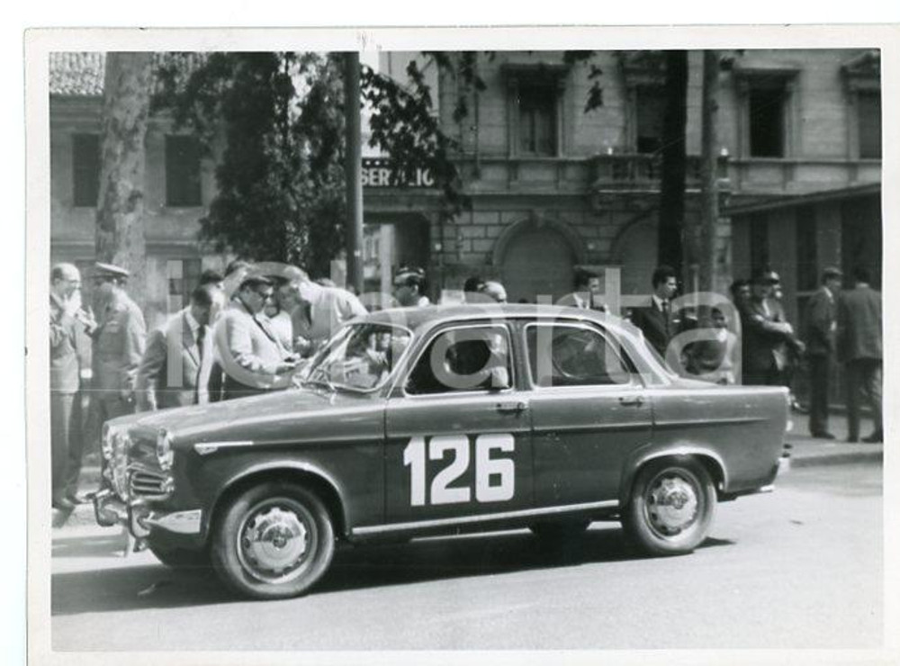 1961 XÂ° Giro Provincia di PAVIA Alfa Romeo Giulietta JOLLY CLUB Foto RALLY (1) Fotografia d'epoca.   GOOD/buono  FORMATO: 18x13 cm originale e autentica 1