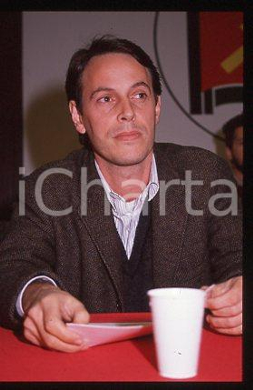 Marco FUMAGALLI - PCI Italian politician Portrait 1990 ca *35mm vintage slide 11