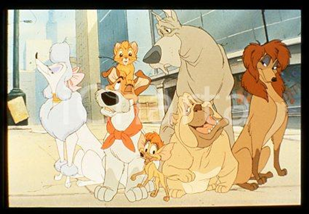Walt DISNEY Feature Animation - FILM Oliver & Company 1988 *35mm vintage slide 1