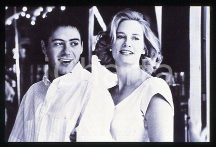Cybill SHEPHERD Robert DOWNEY - CINEMA Chances Are 1988 * 35 mm vintage slide 1
