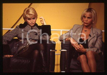 Sonia CASSIANI - ITALY Portrait of TV Host SHOW 1994 ca * 35 mm vintage slide 1