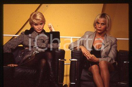 Sonia CASSIANI - ITALY Portrait of TV Host SHOW 1994 ca * 35 mm vintage slide 2