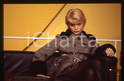 Sonia CASSIANI - ITALY Portrait of TV Host SHOW 1994 ca * 35 mm vintage slide 3