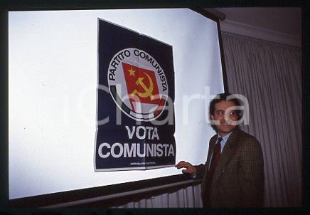 Luciano PETTINARI - ITALIA RIFONDAZIONE COMUNISTA 1995 ca * 35mm vintage slide 6