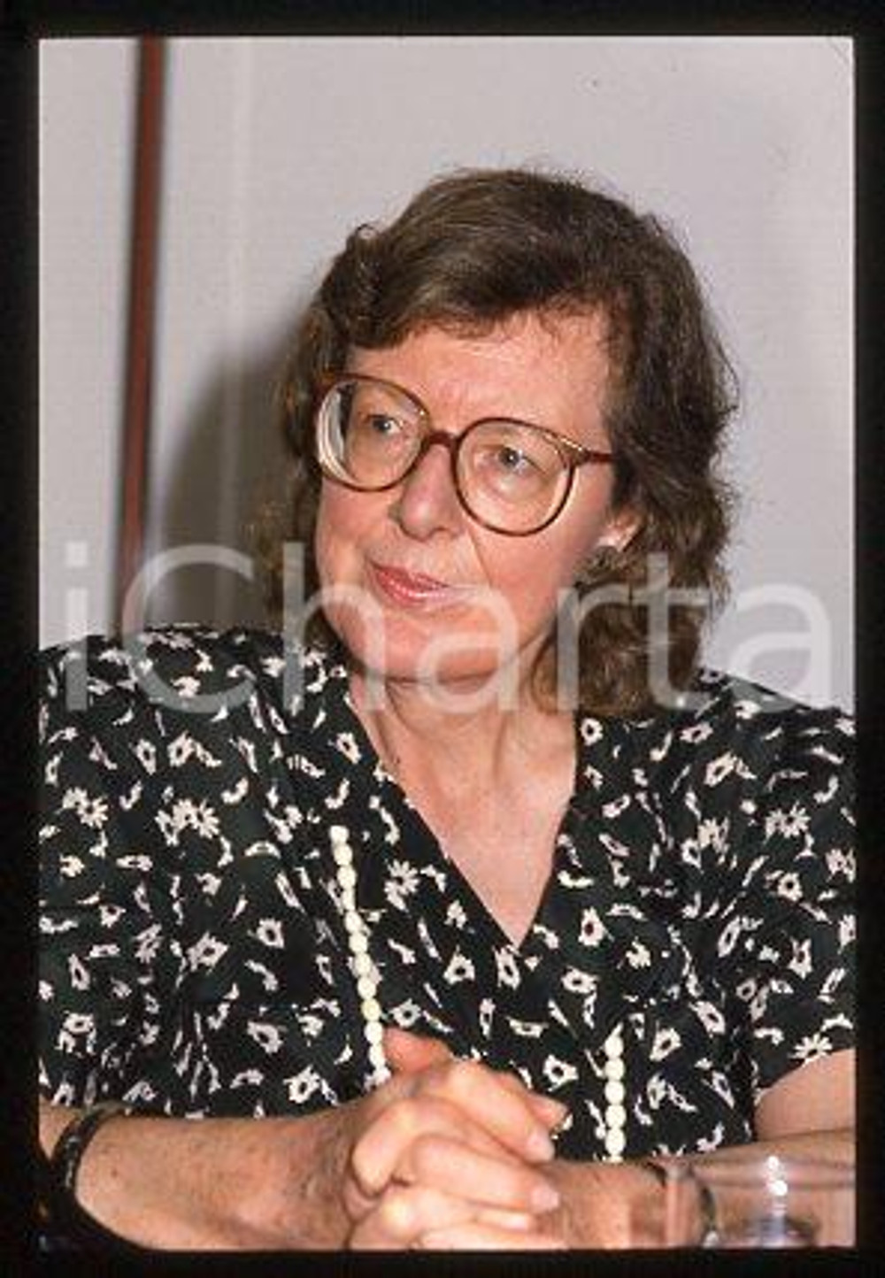 Penelope LIVELY -LITERATURE British writer Portrait 1990ca *35mm vintage slide 1