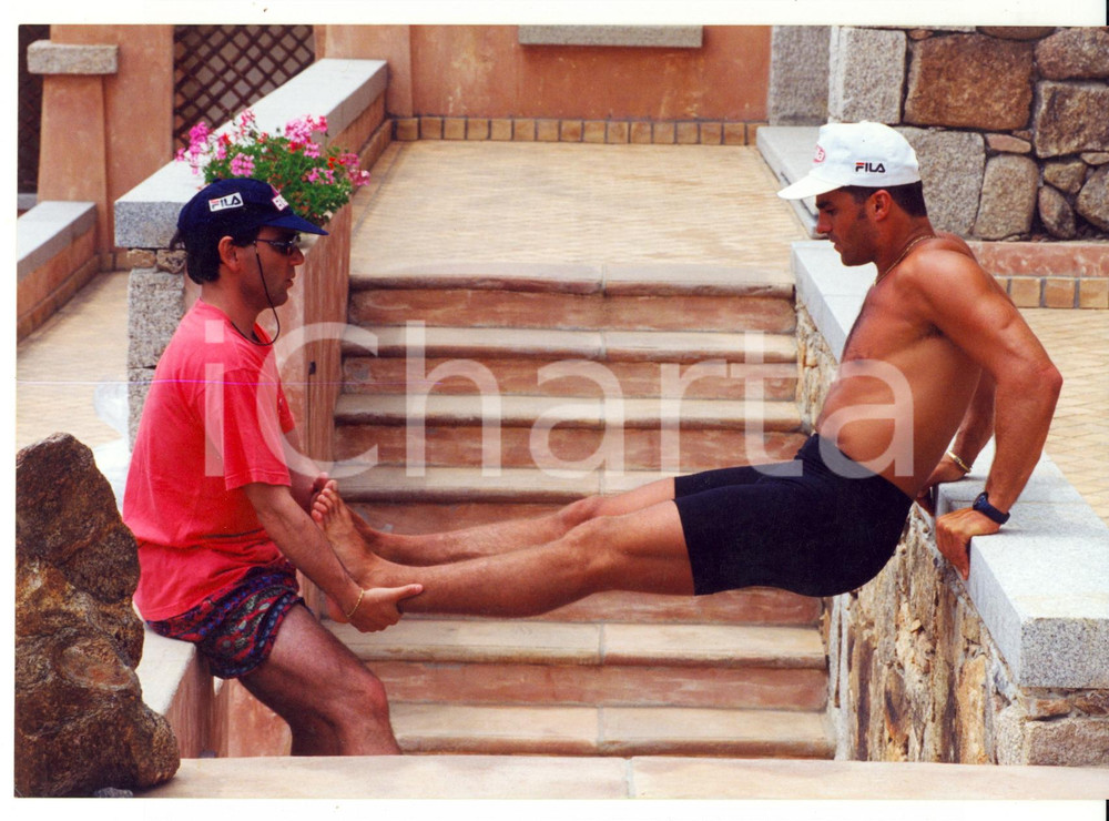 2000 ca Sciatore Alberto TOMBA in allenamento *Foto 21x15