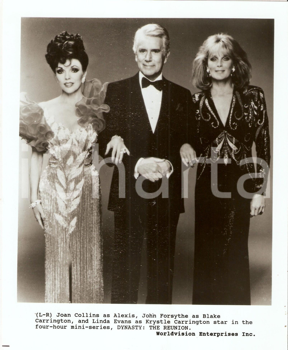 1991 DYNASTY: THE REUNION Joan COLLINS JOhn FORSYTHE Linda EVANS *Photo 20x25 cm