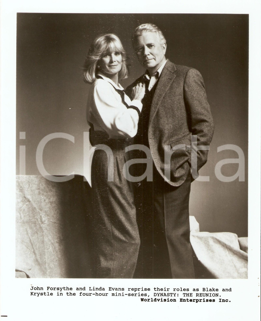 1991 DYNASTY: THE REUNION John FORSYTHE and Linda EVANS *Photo 20x25 cm