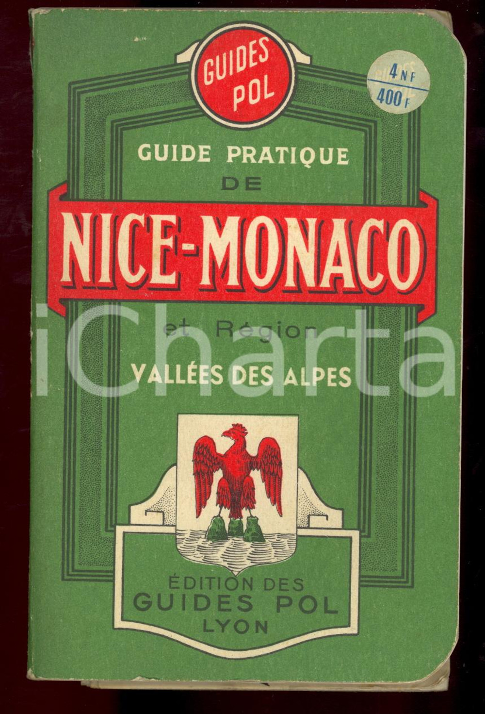1958 Francis BERERD Guide pratique de Nice-Monaco - Editions des GUIDES POL Guida turistica d'epoca con due cartine a colori ripiegate.EDITORE: Editions des Guides Pol - LionePAGINE: 79CONDIZIONI: FAIR (segni d'uso; strappo di circa un centimetro alla cartina; scritta a matita all'ultima pagina. Alcune pagine risultano incollate a causa dell'umidit&agrave;)FORMATO: 10x15 cm      originale e autentica 1