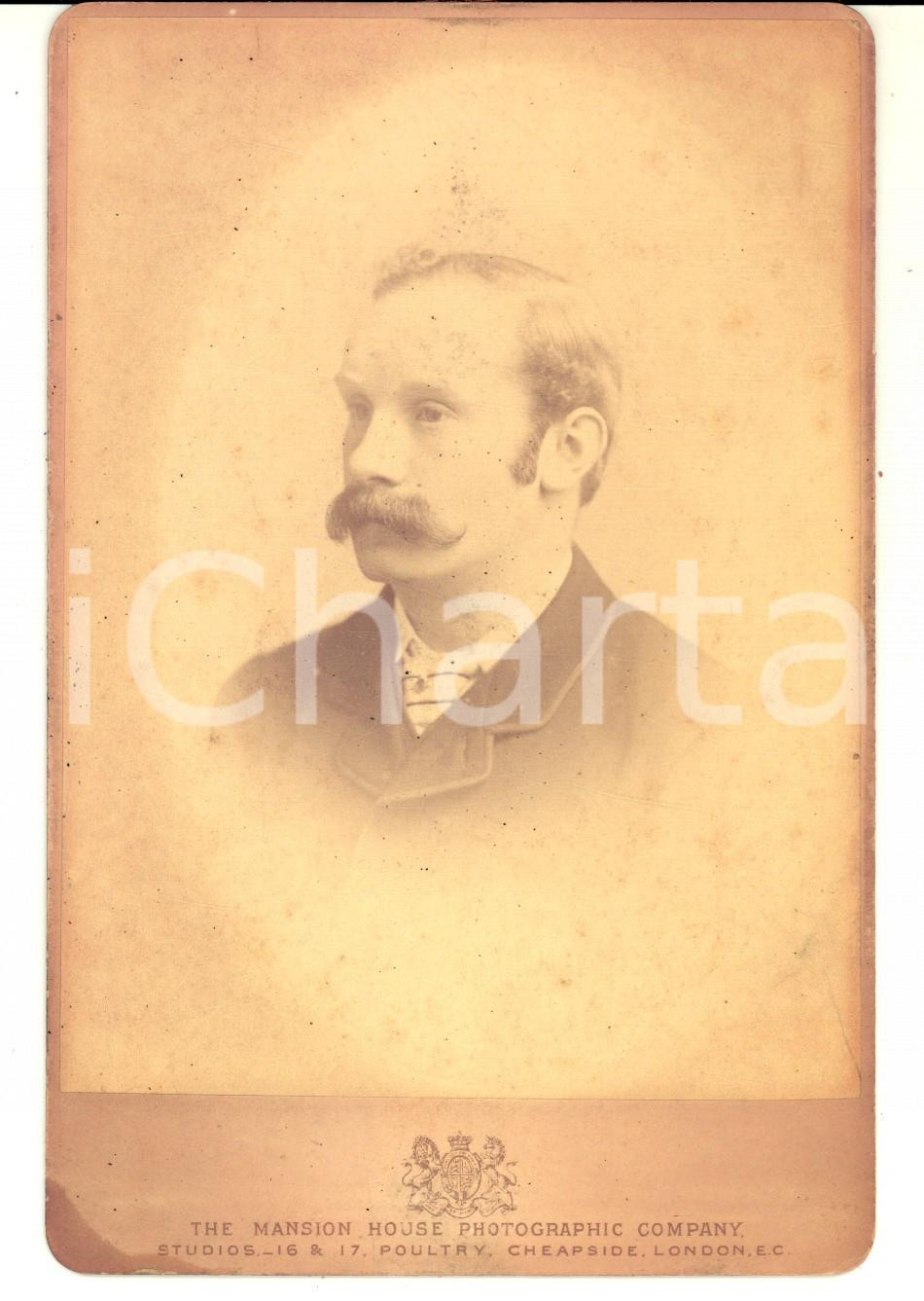 1880 ca LONDON Portrait of James Edwin RODERICK *Photo MANSION HOUSE 11x17 cm