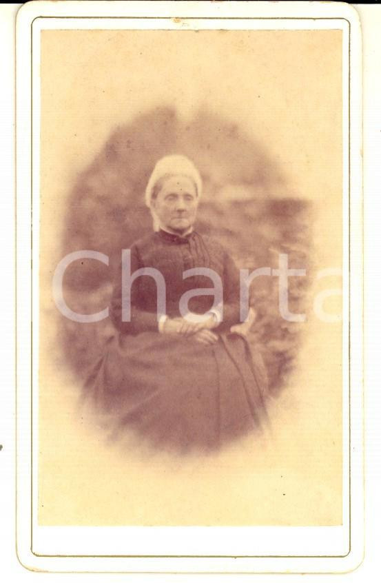 1880 ca LONDON Portrait of Ellen RODERICK - VINTAGE photo CDV