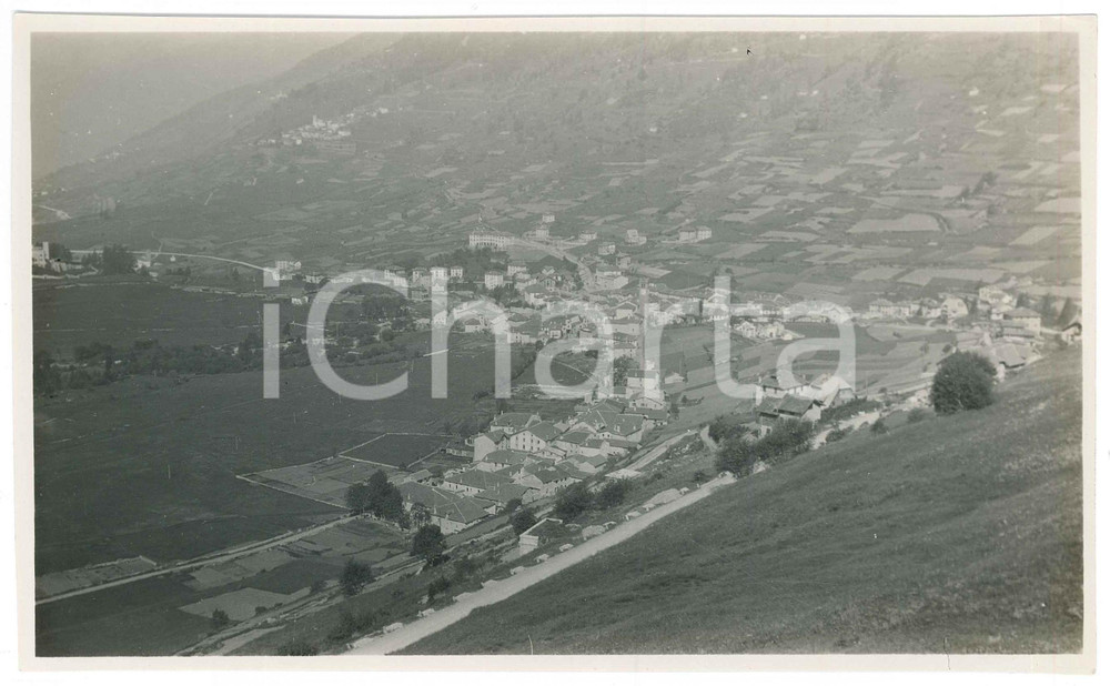 Fotografia d epoca originale 1940 ca PONTE DI LEGNO BS  Veduta panoramica Fotografia 22x14 cm 1