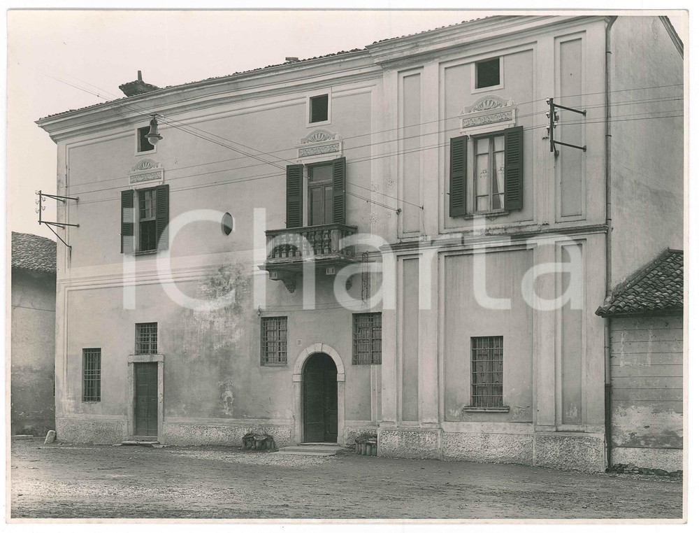 Fotografia d epoca originale 1930 ca SCARPIZZOLO / SAN PAOLO BS Palazzo AVOGADRO  Foto 23x17 cm 1