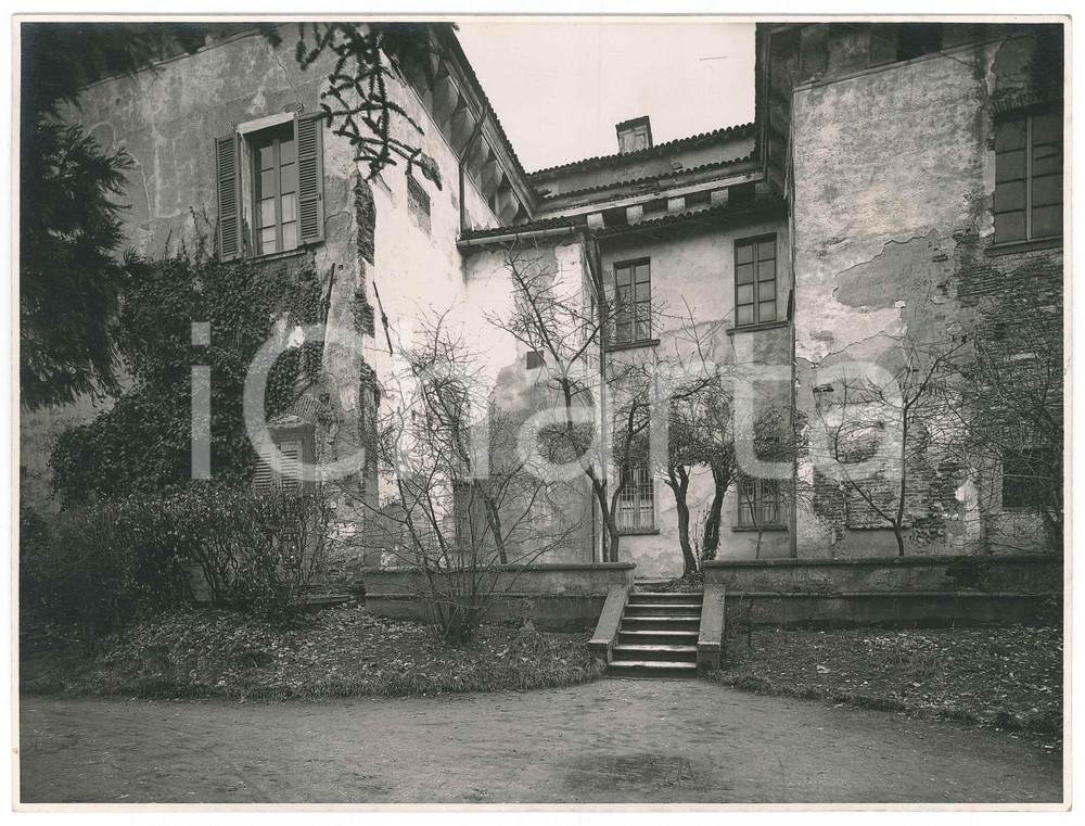 1930 ca ROCCAFRANCA (BS) Palazzo MARTINENGO - Interno - Foto 23x17 cm Fotografia originale d'epoca, con didascalia manoscritta al verso.  GOOD/buono  Formato: 23x17 cm originale e autentica 1