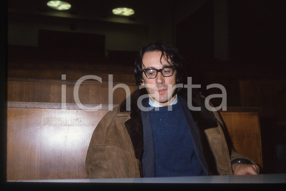 35mm vintage slide* 1985 ca MILANO Giulio GIORELLO Ritratto del filosofo (12)