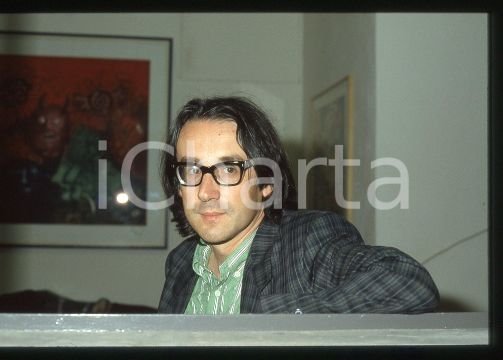 35mm vintage slide* 1980 ca MILANO Giulio GIORELLO Ritratto del filosofo (3)