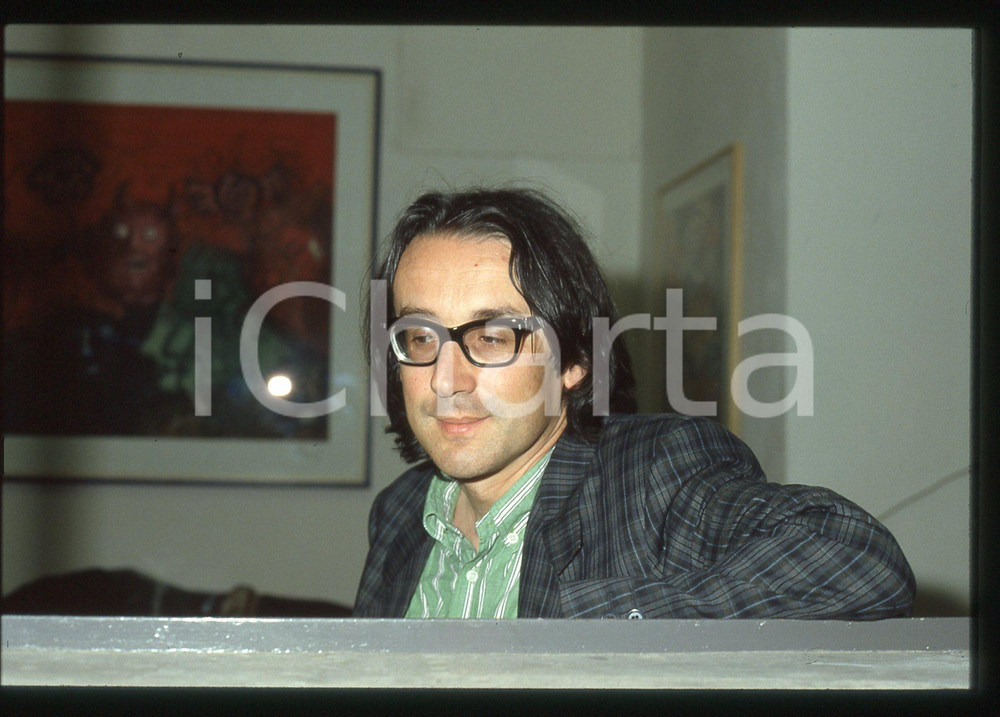 35mm vintage slide* 1980 ca MILANO Giulio GIORELLO Ritratto del filosofo (7)