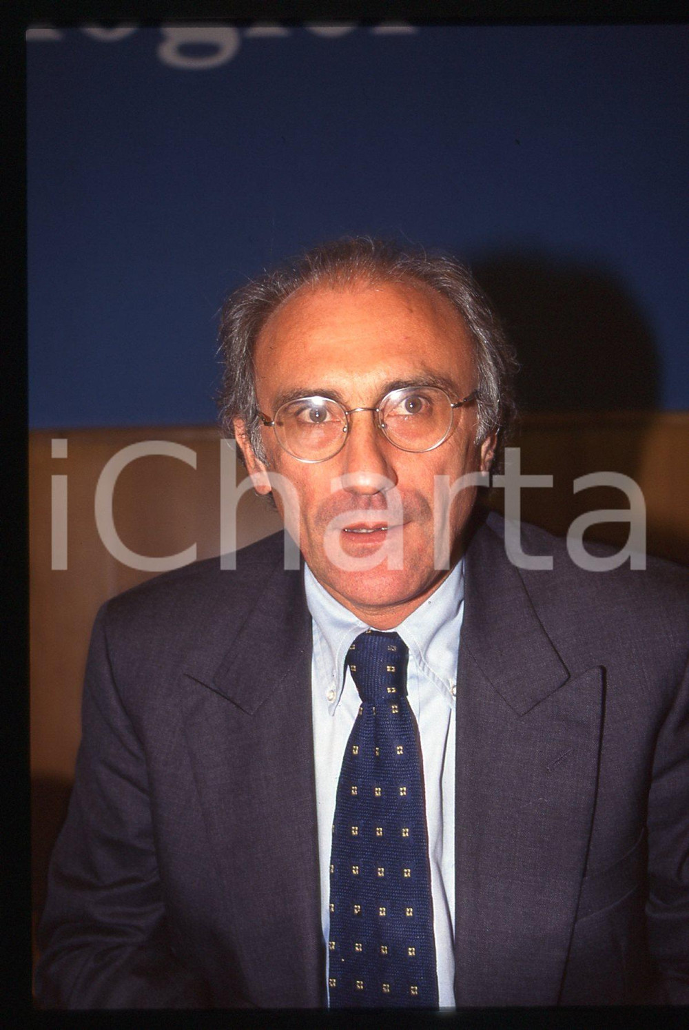 35mm vintage slide* 1996 MILANO Giovanni VALENTINI durante un convegno (10)