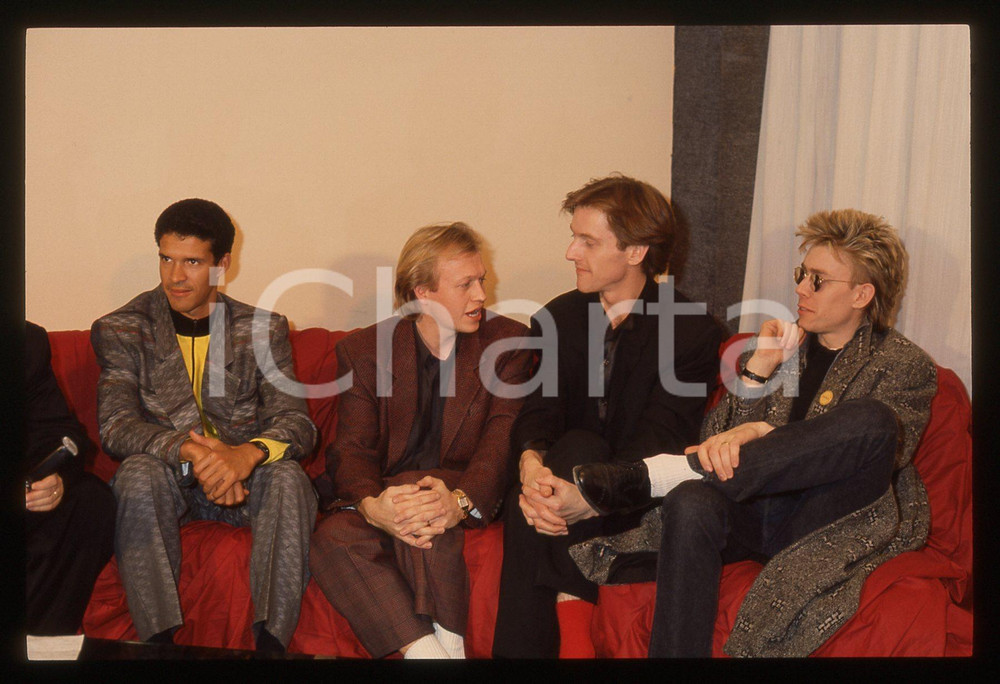 35mm vintage slide* 1987 FESTIVAL DI SANREMO LEVEL 42 Ritratto nel backstage 12