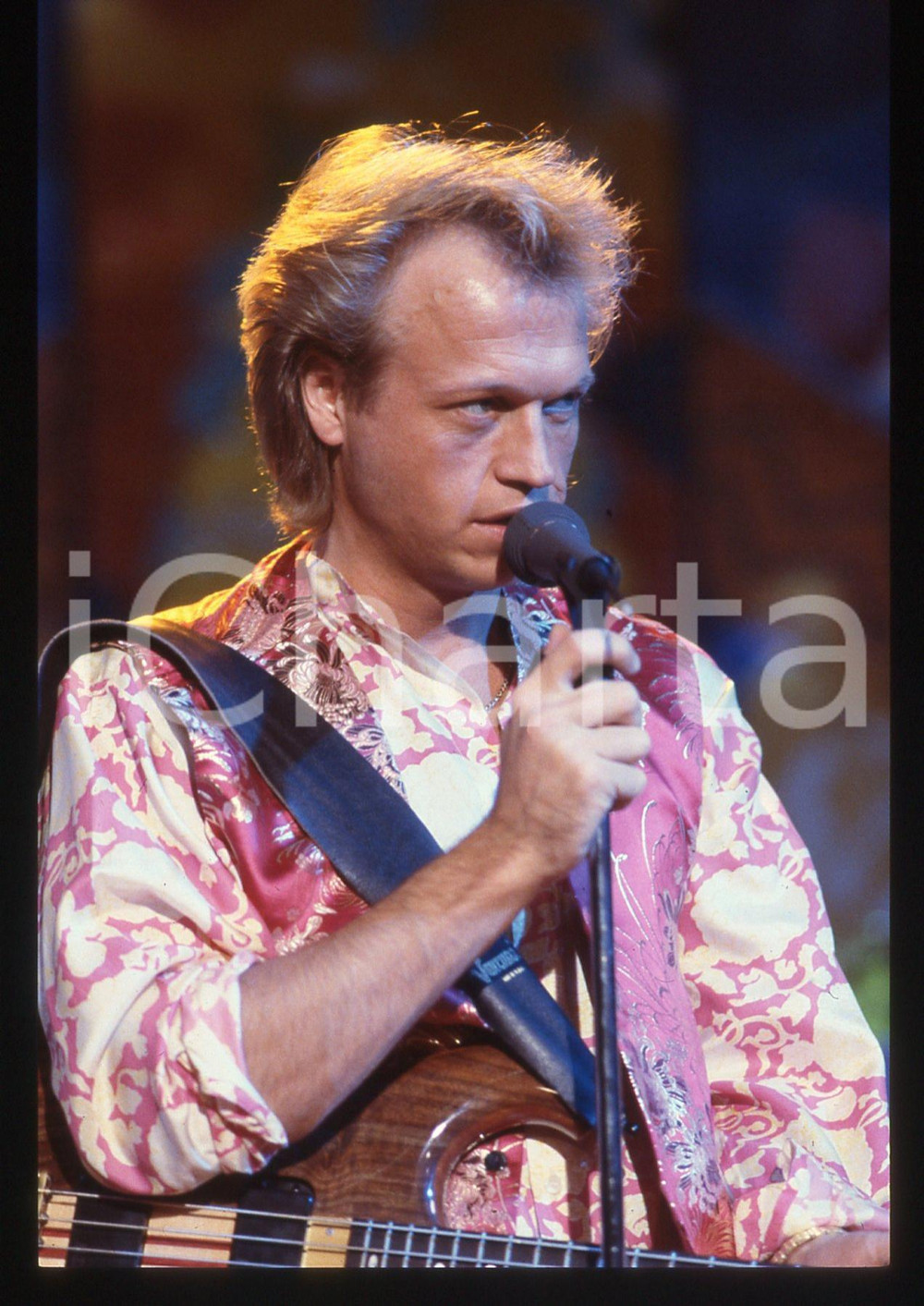 35mm vintage slide* 1988 RAI UNO - DISCORING Mark KING Ritratto del cantante (1)