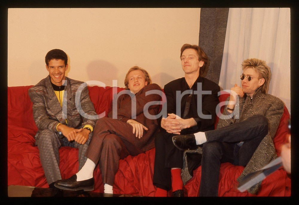 35mm vintage slide* 1987 FESTIVAL DI SANREMO LEVEL 42 Ritratto nel backstage 16
