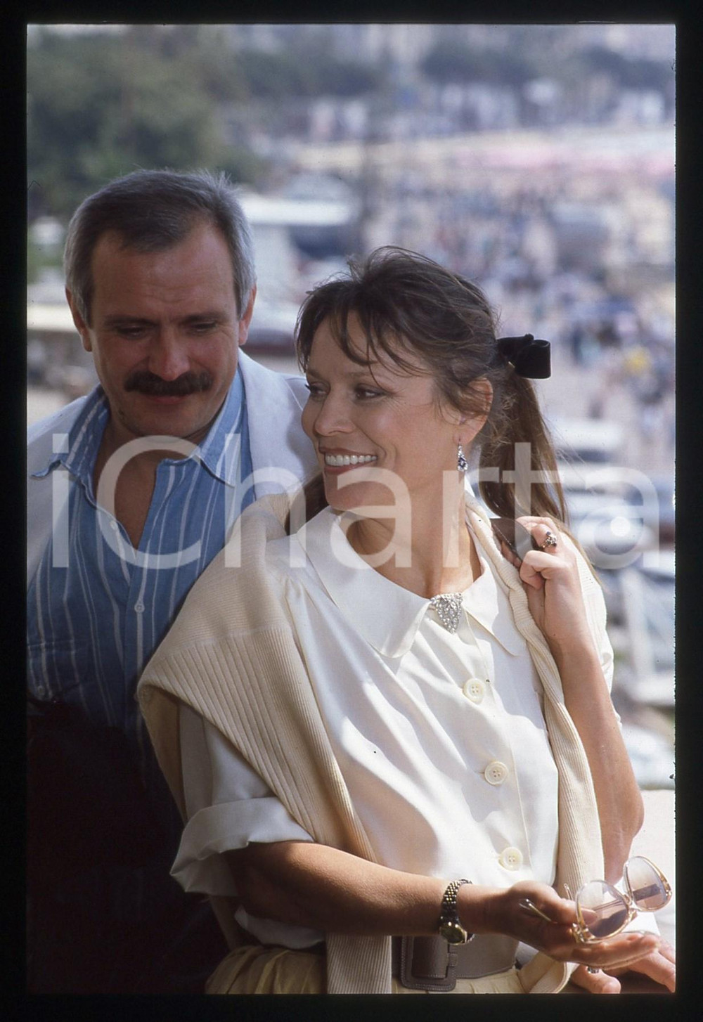 35mm vintage slide* 1987 FESTIVAL DI CANNES Marthe KELLER Nikita MICHALKOV (4)