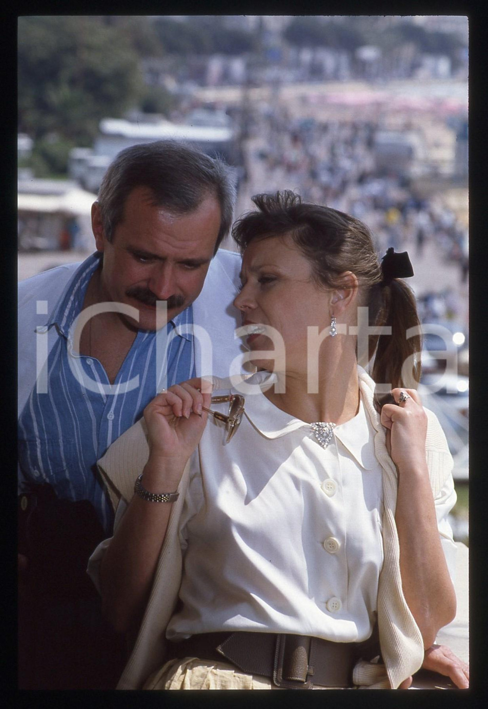 35mm vintage slide* 1987 FESTIVAL DI CANNES Marthe KELLER Nikita MICHALKOV (5)
