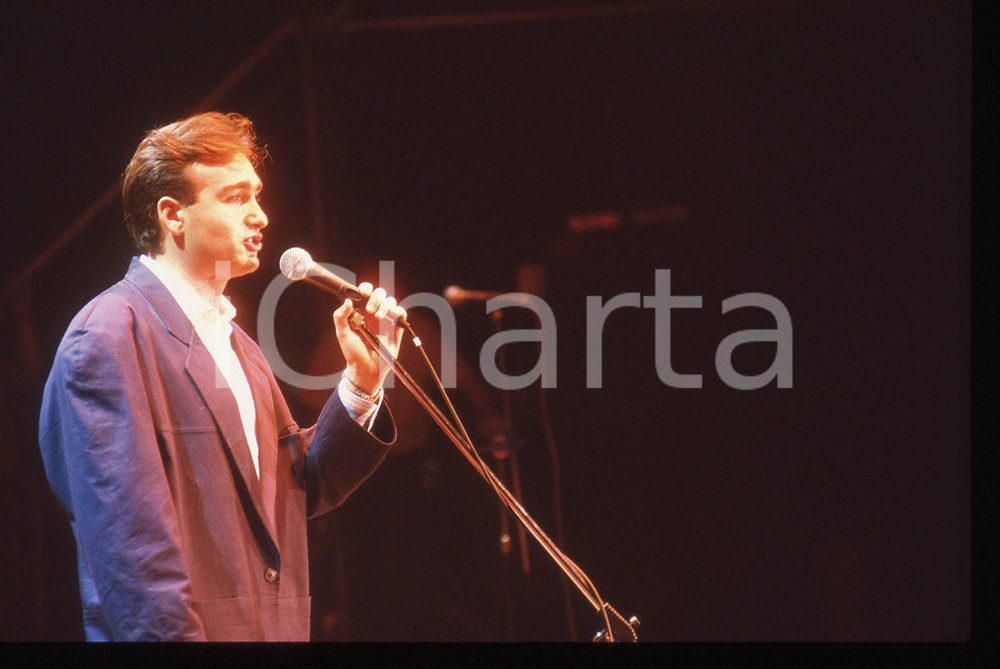 35mm vintage slide* 1990 ca ITALIA Antonio DECIMO Ritratto del cantante (5)