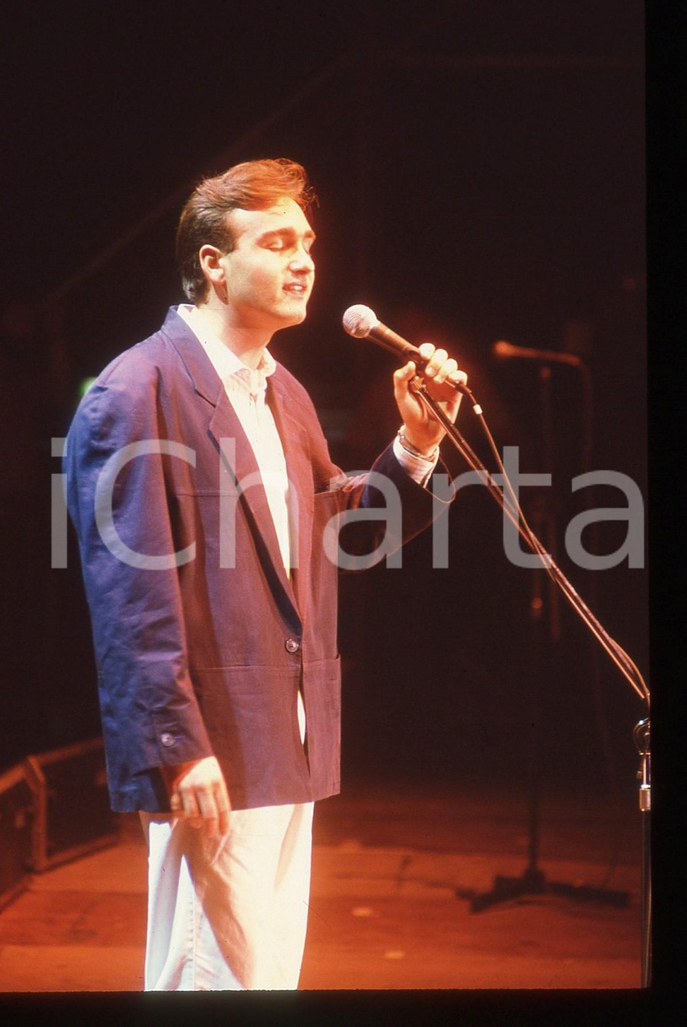 35mm vintage slide* 1990 ca ITALIA Antonio DECIMO Ritratto del cantante (6)