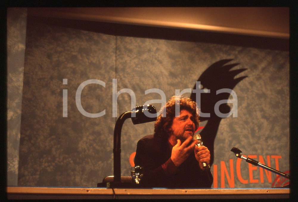 35mm vintage slide* 1991 SAINT-VINCENT Beppe GRILLO Festival della Satira (26)