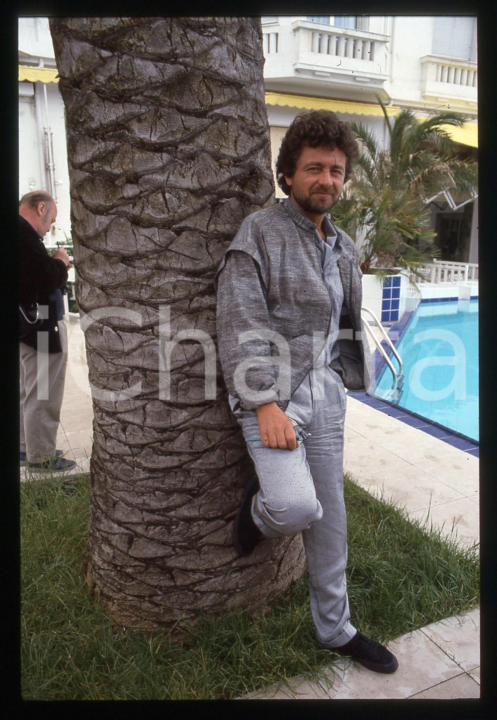 35mm vintage slide* 1985 COSTUME Beppe GRILLO ritratto del comico a CANNES (6)