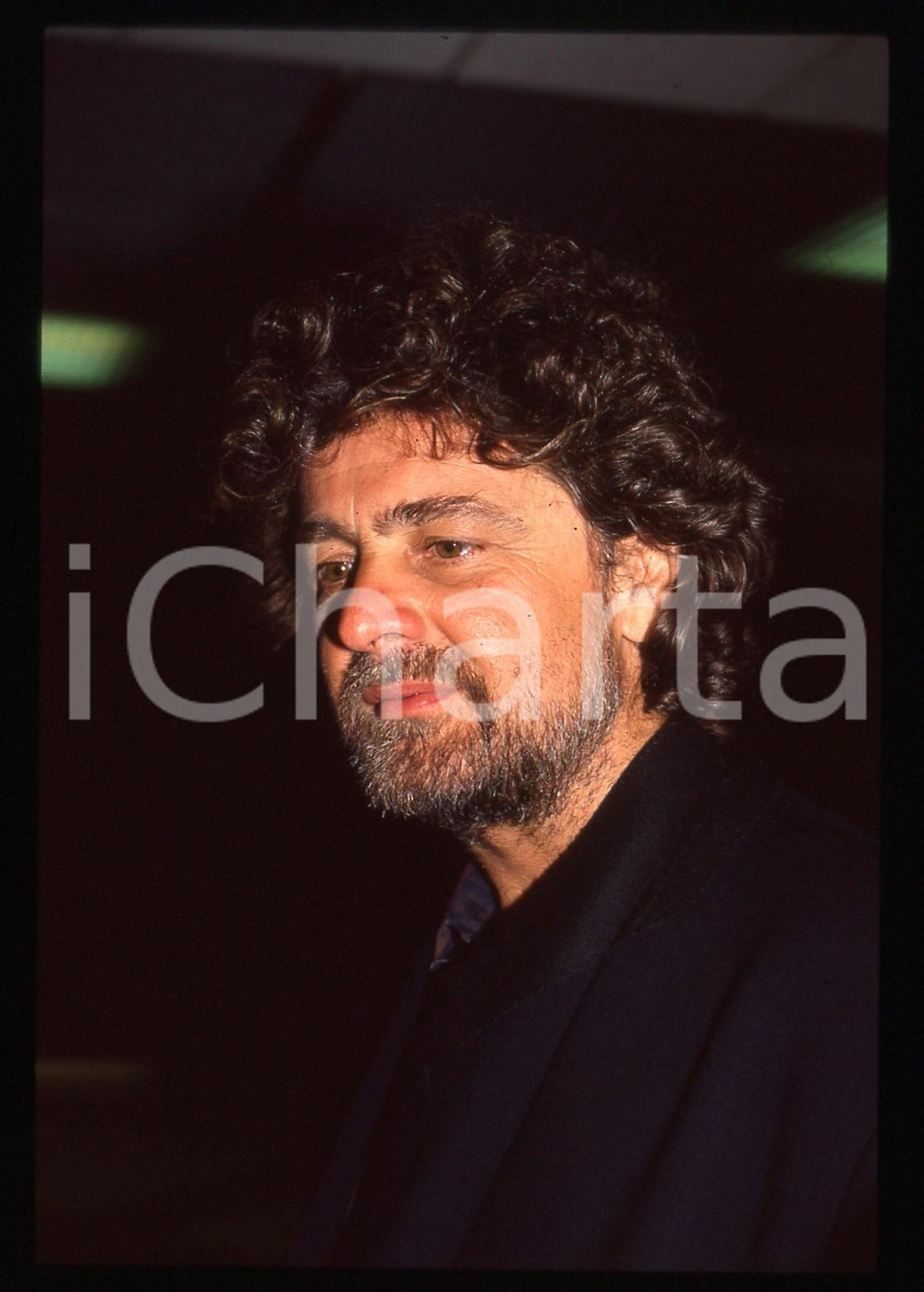 35mm vintage slide* 1990 ca COSTUME Beppe GRILLO ritratto del comico (6)