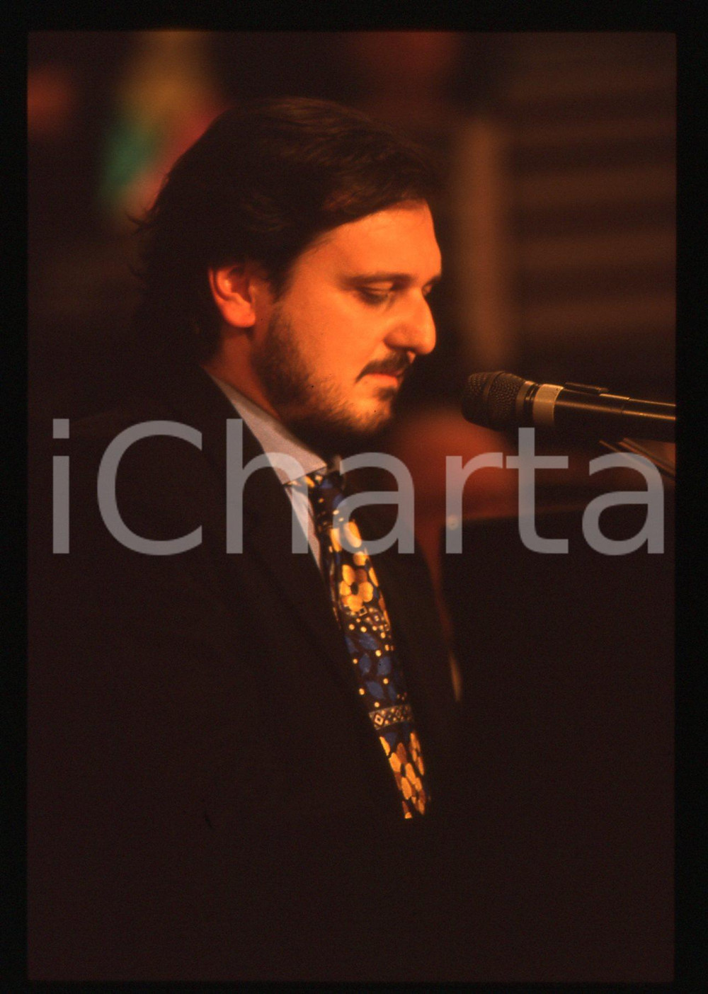 35mm vintage slide* 1993 SANREMO GIOVANI Enrico LISEI in scena RAI UNO (5)