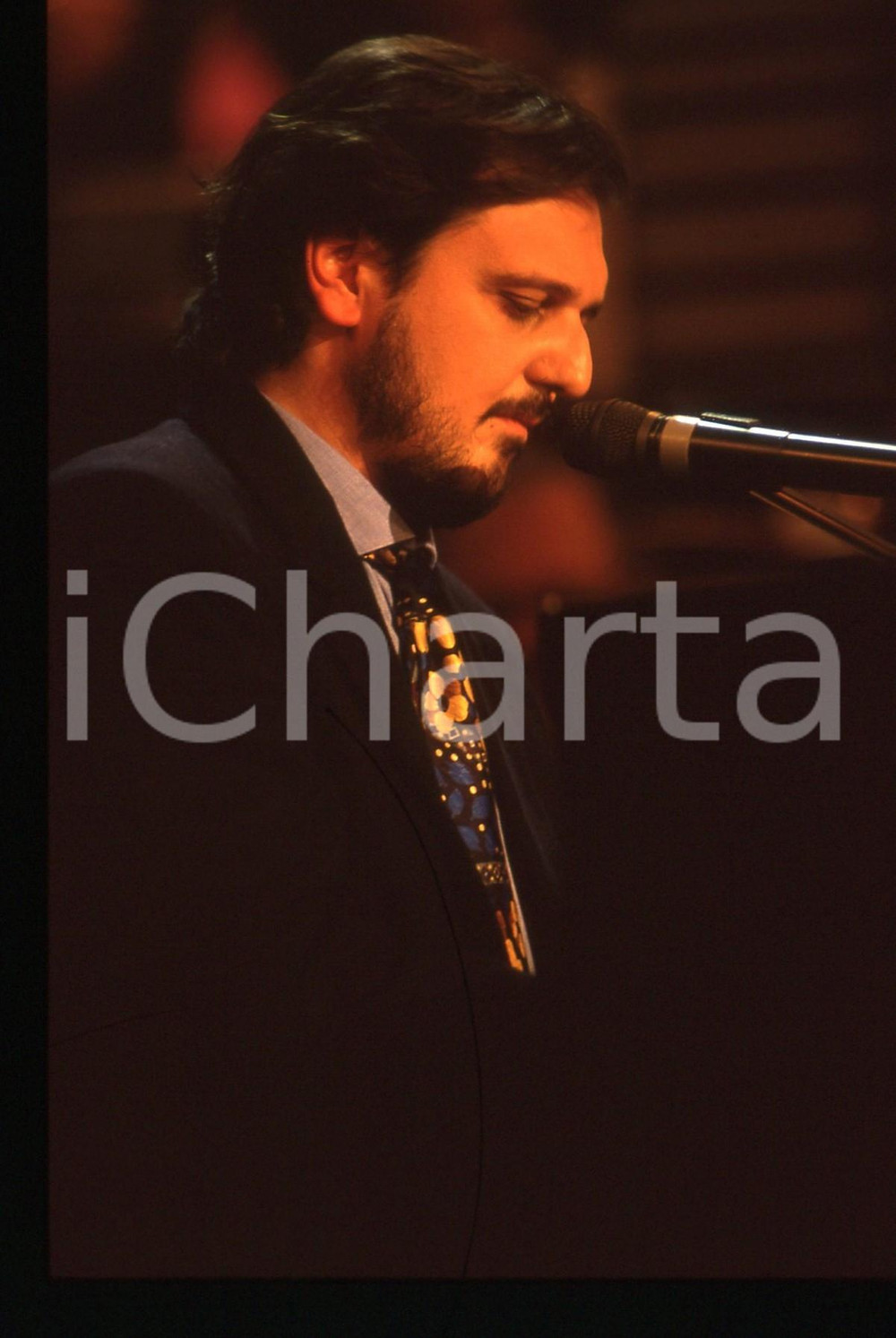 35mm vintage slide* 1993 SANREMO GIOVANI Enrico LISEI in scena RAI UNO (6)