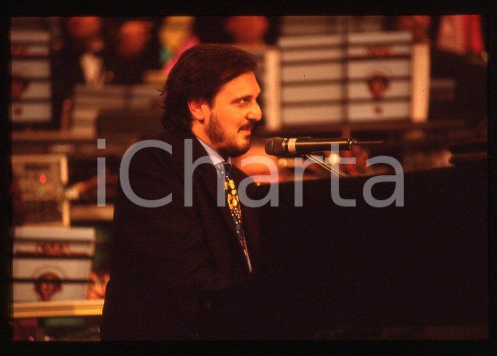 35mm vintage slide* 1993 SANREMO GIOVANI Enrico LISEI in scena RAI UNO (7)