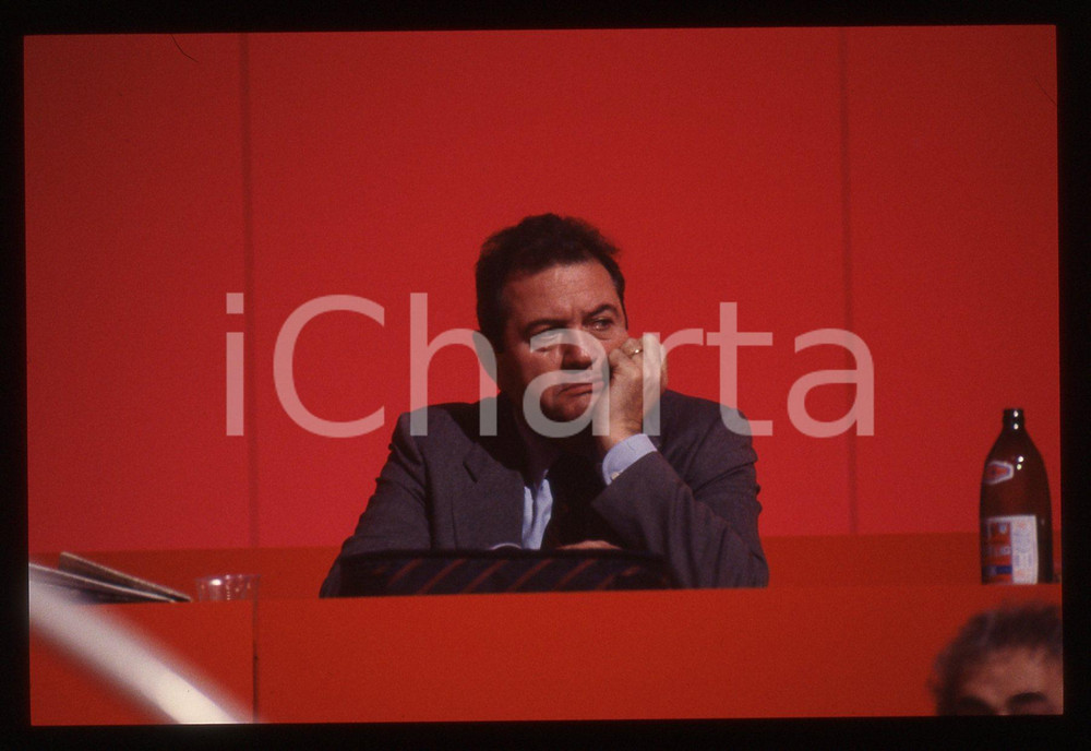 35mm vintage slide* 1991 RIMINI Adalberto MINUCCI al XX congresso PCI (8)