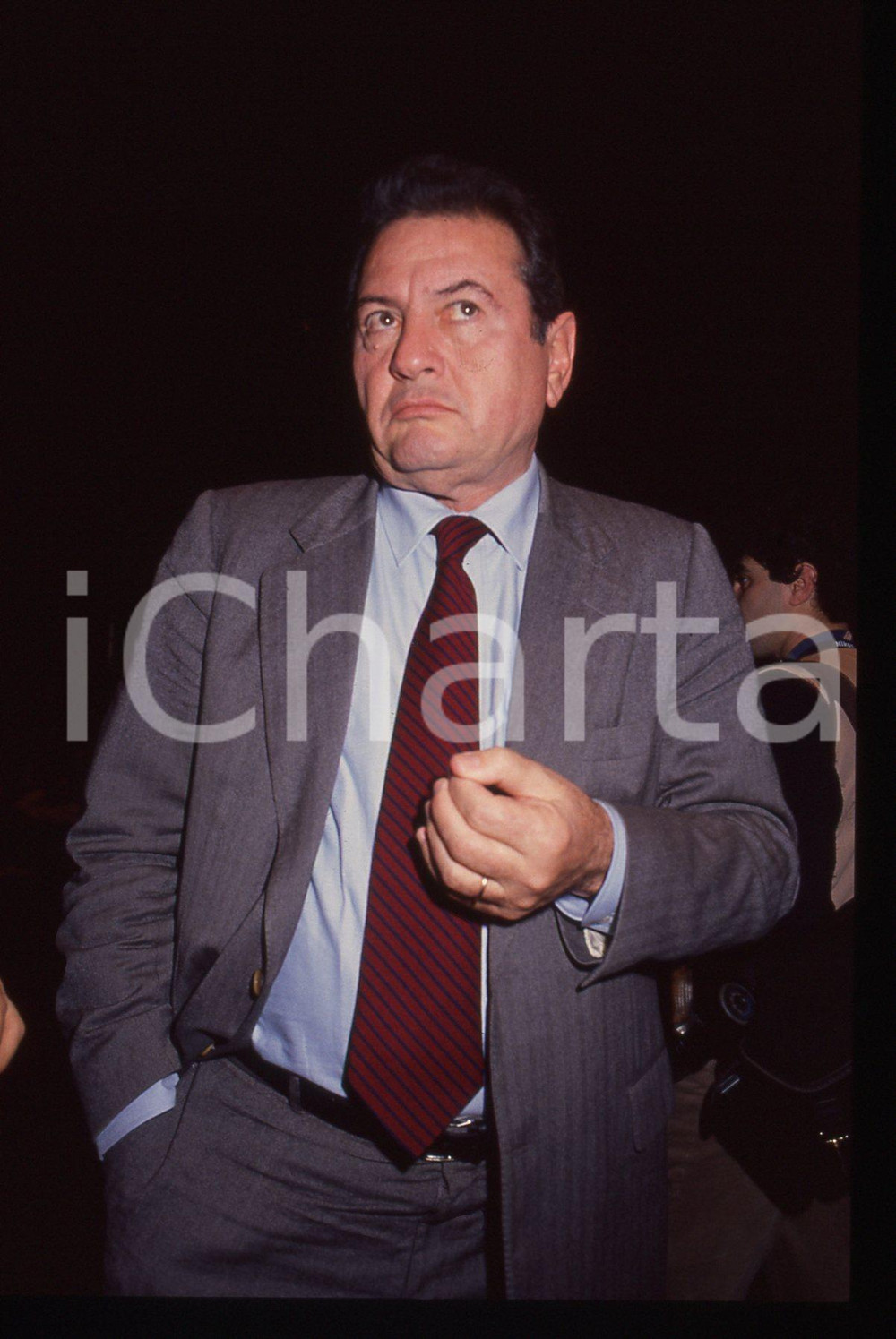 35mm vintage slide* 1991 RIMINI Adalberto MINUCCI al XX congresso PCI (9)
