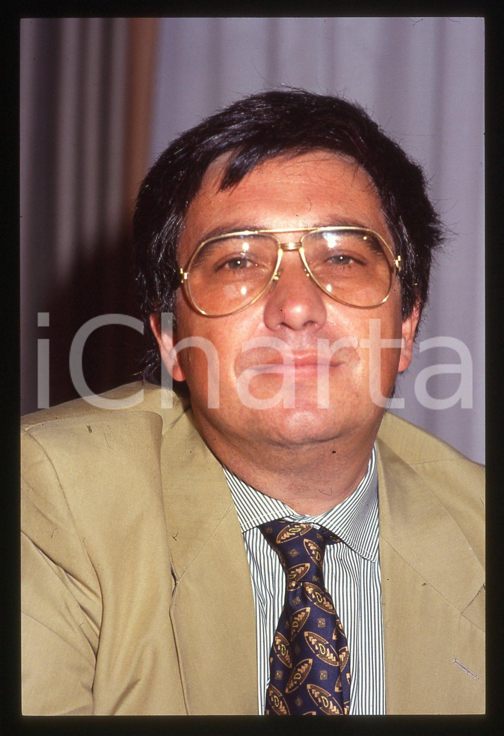 35mm vintage slide* 1991 VENEZIA Renato MINORE ritratto dello scrittore (1)