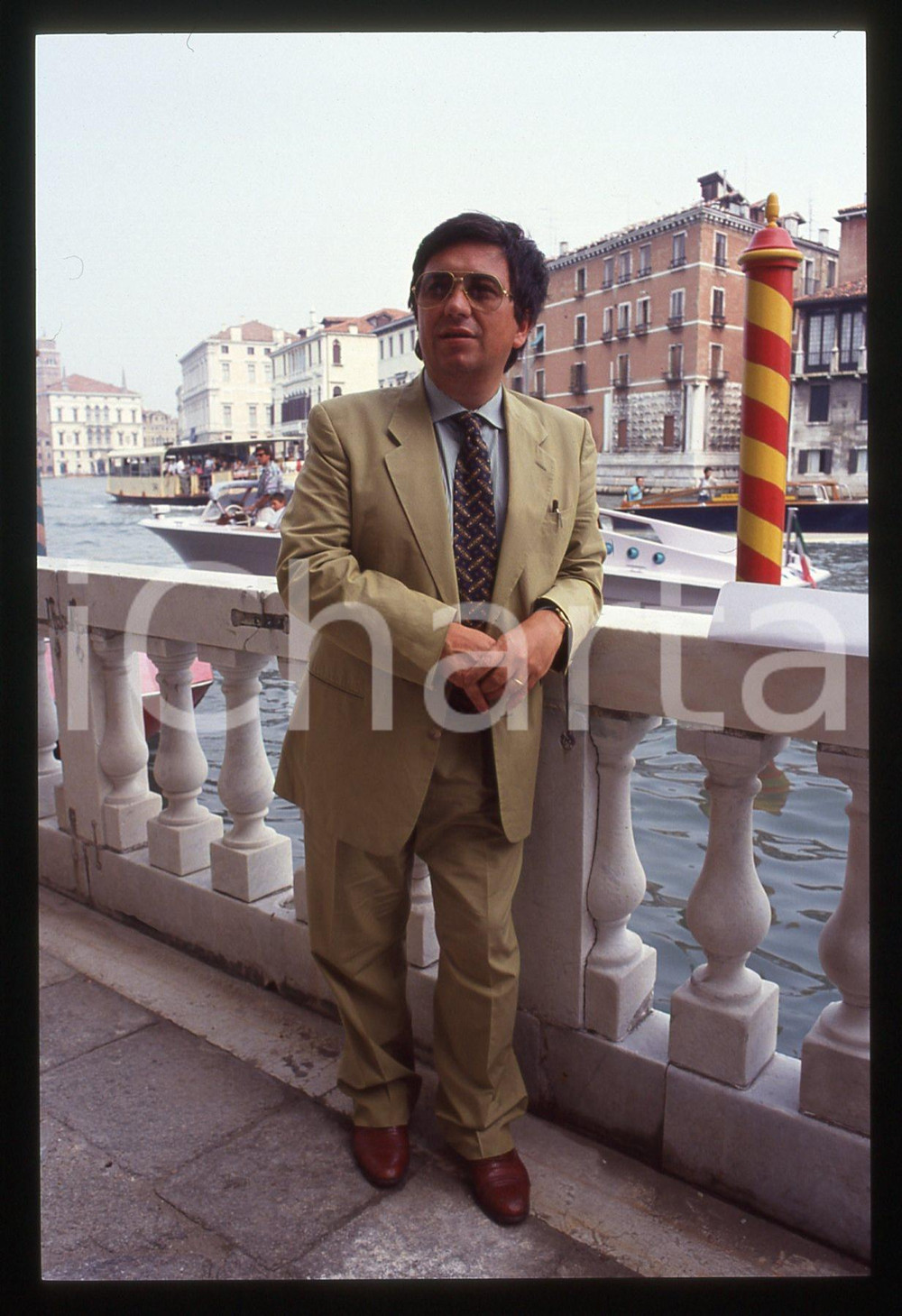 35mm vintage slide* 1991 VENEZIA Renato MINORE ritratto dello scrittore (19)