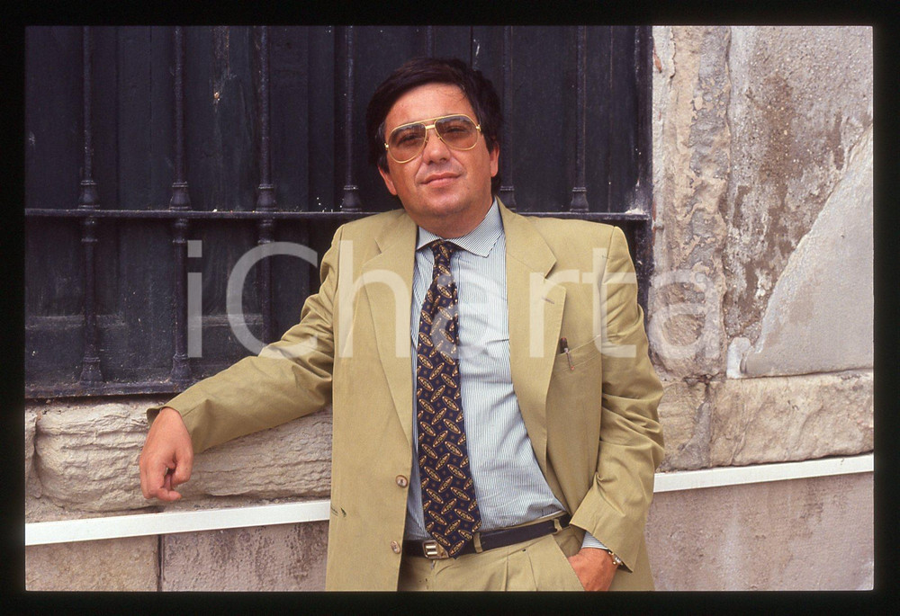 35mm vintage slide* 1991 VENEZIA Renato MINORE ritratto dello scrittore (20)