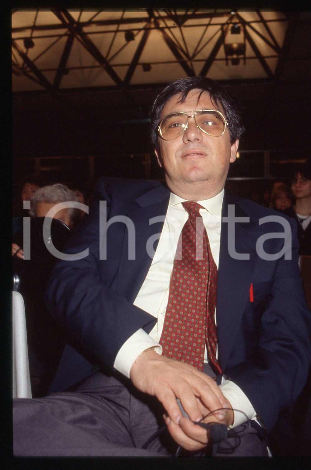 35mm vintage slide* 1990 ca COSTUME Renato MINORE ritratto dello scrittore (1)