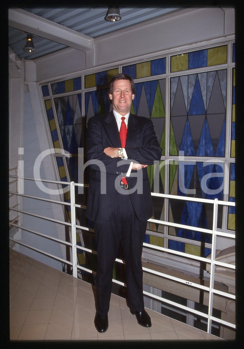 35mm vintage slide* 1985 ca COSTUME James KELLY ritratto dello scrittore (3)