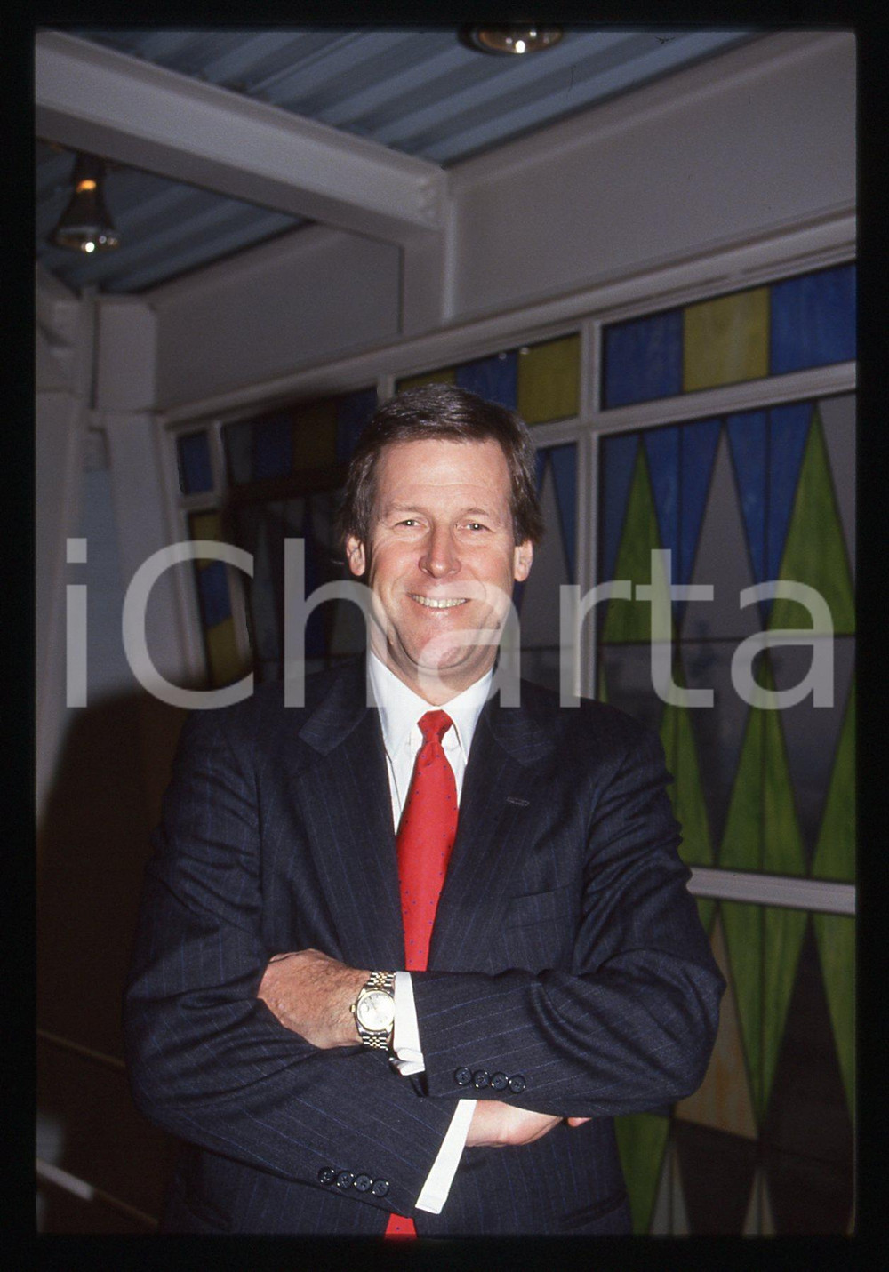 35mm vintage slide* 1985 ca COSTUME James KELLY ritratto dello scrittore (6)