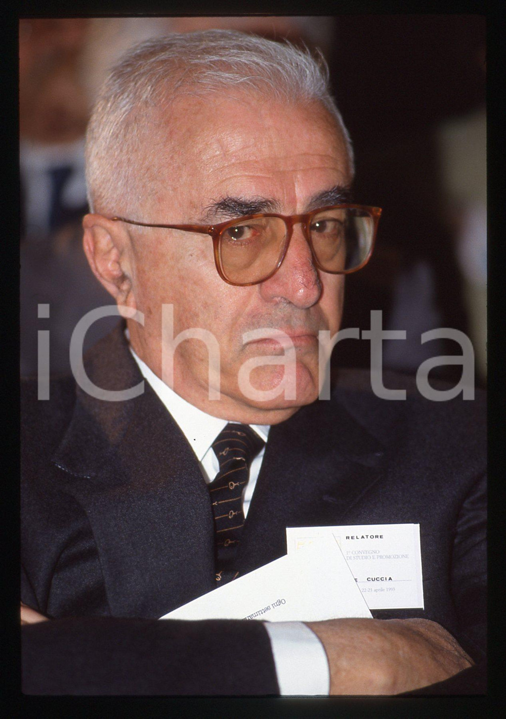 35mm vintage slide* 1993 ROMA Giuseppe CUCCIA ritratto del manager (5)