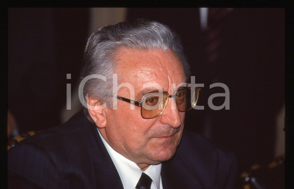 35mm vintage slide* 1991 ROMA Franjo TUDMAN in visita a Palazzo Chigi (5)